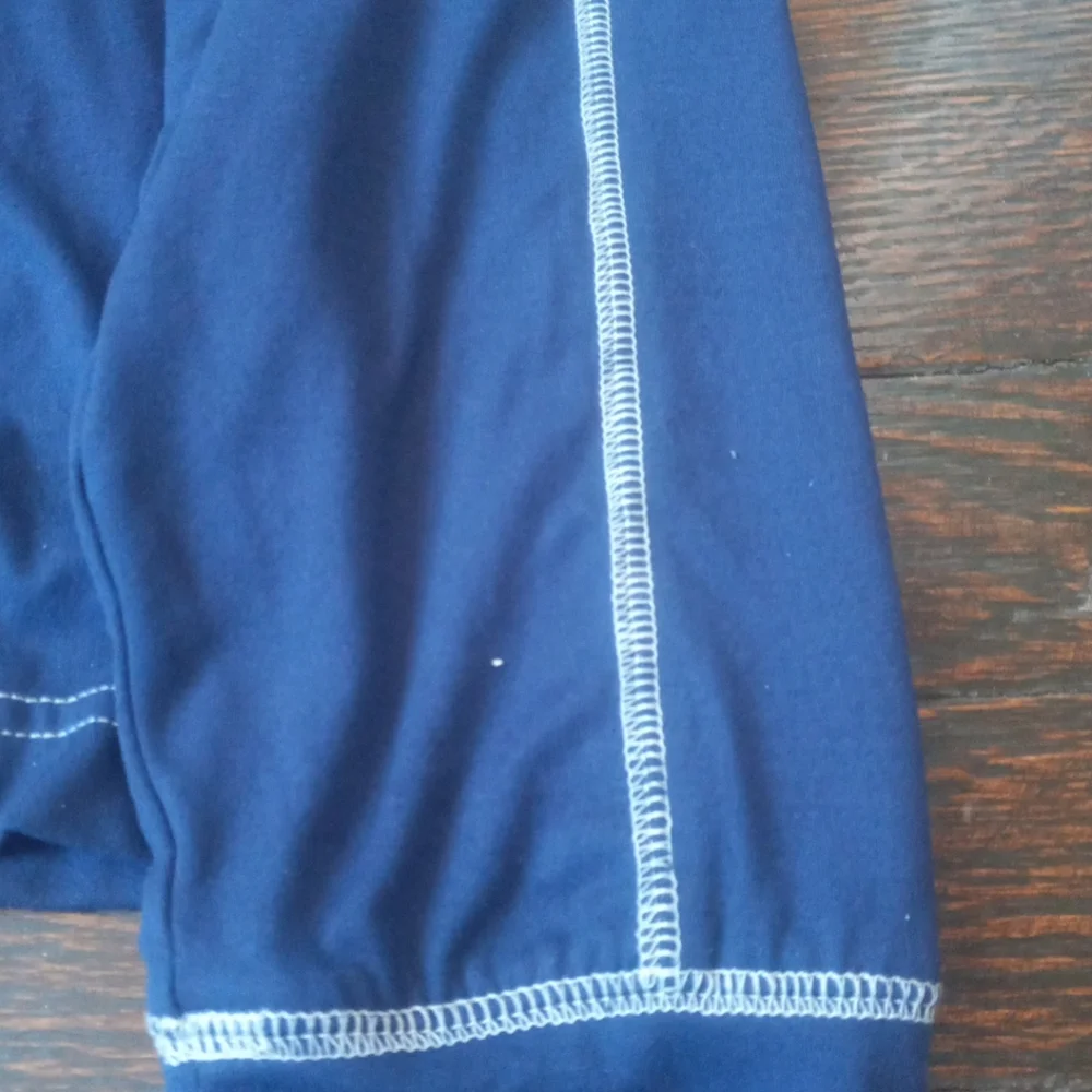 Callaway Mens 1/4 Zip Up Hoodie Size Large Color Blue White Logo Outdoors Cozy